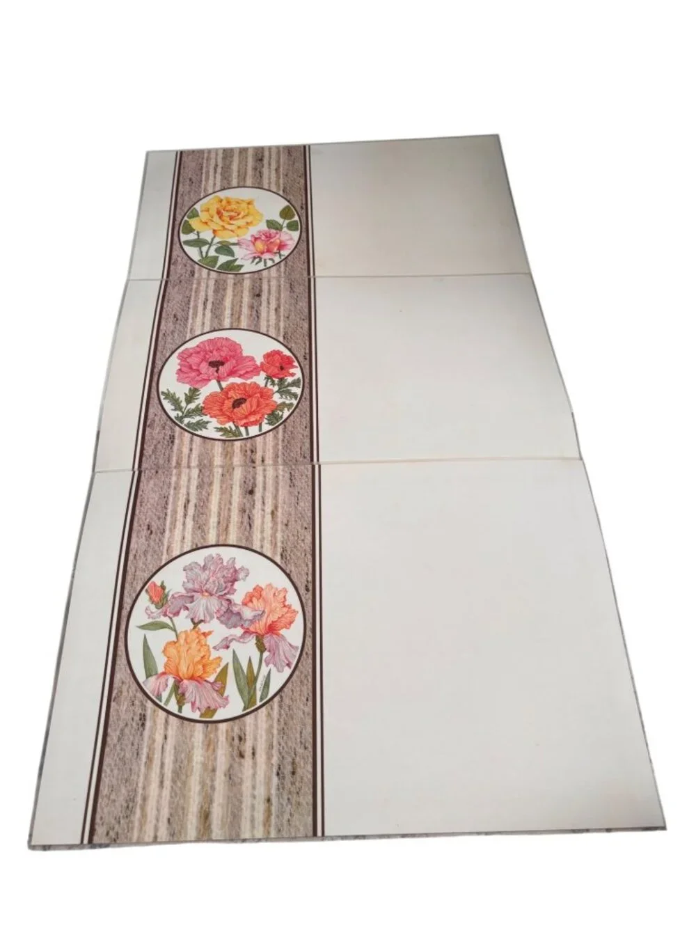 Garden Bouquet Settings Double-Sided Floral Placemats Set Of 6 By Current